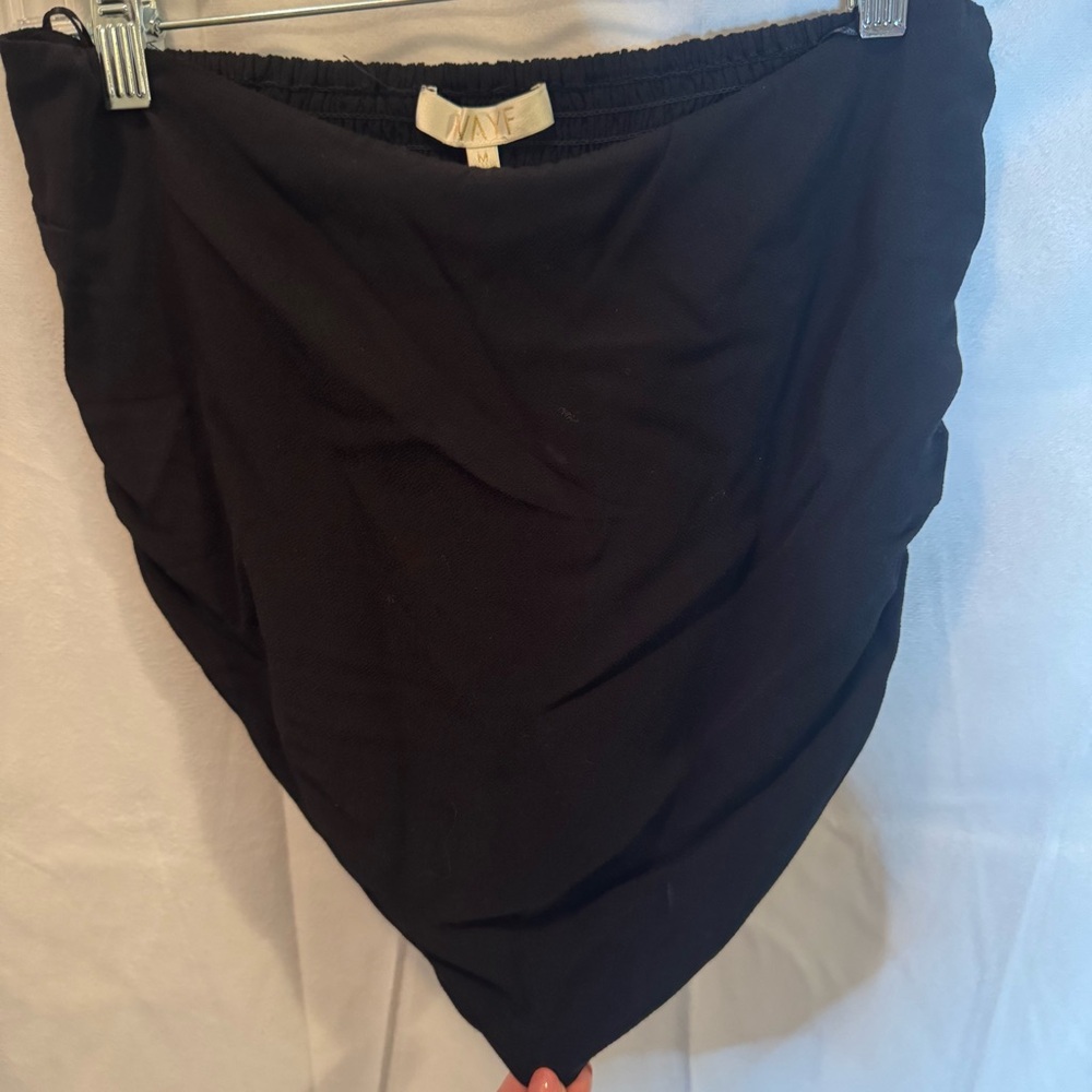 WAYF Womens Medium Black Handkerchief Bandeau Top NWOT